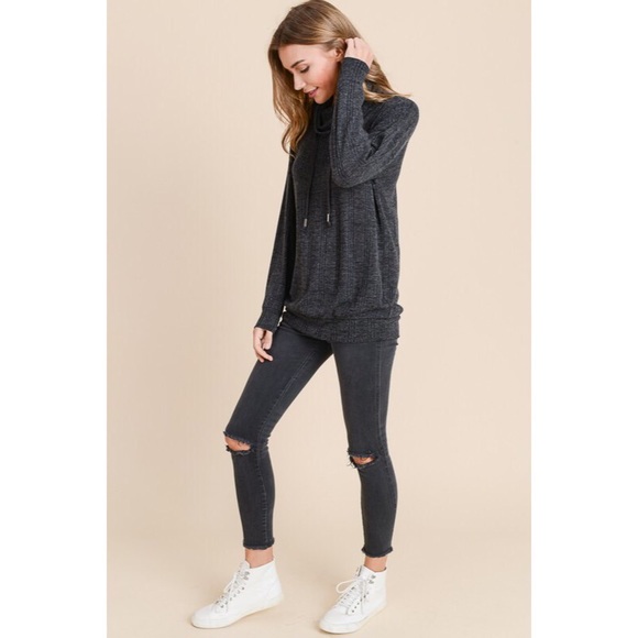 Andy Drawstring Cowl-neck Sweater - Picture 3 of 5